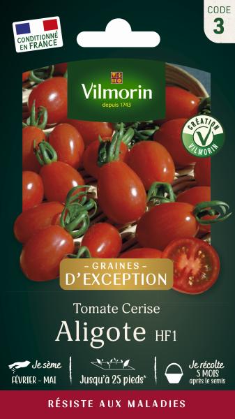 Potagères - Tomate Aligote HF1 - Graines d'Exception - PACKAGING_RECTO